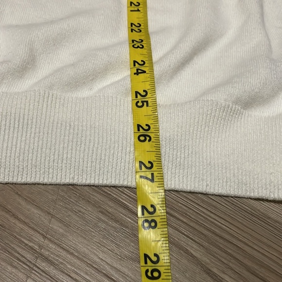 Chaps Cotton V-Neck Golf Vest Sweater Cream Mens XXL Classic Grand dad - Picture 8 of 11